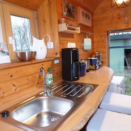 Zirkuswagen nahe Ostsee und Schlei Wagersrott Exterior foto